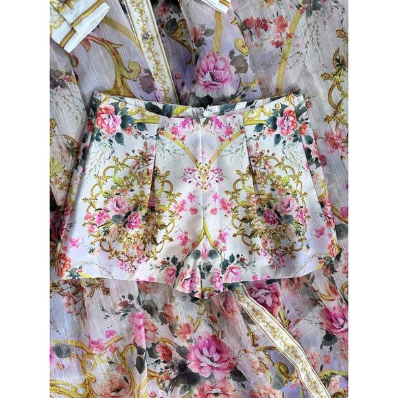 L'Atiste By Amy Bohemian Bliss Paisley Print Two Piece Dress Floral Garden Sz M - Picture 4 of 4